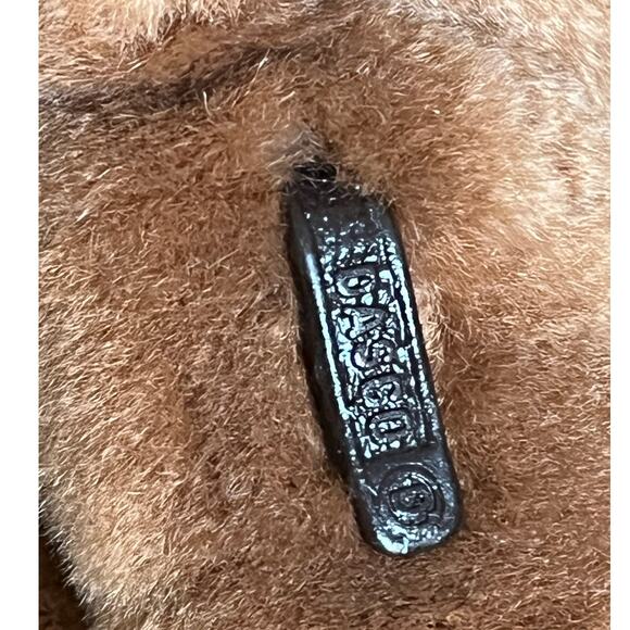 Dasco Filippidis Filippos Genuine Mink Brown Fur Cropped 3/4 sleeve Coat Sz 42 - Picture 3 of 15